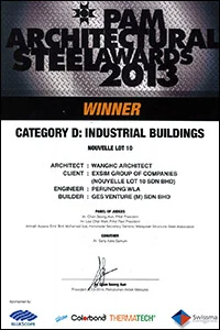 Exsim-Achievements-PAM-Architectural-Steel-Award-2013