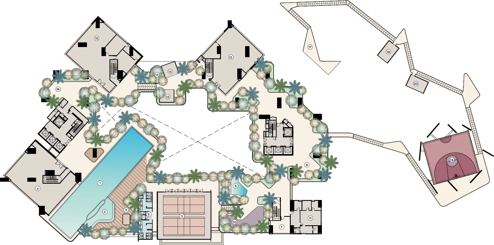 Exsim Sabah_Bayu Damai Residences_Facilities Plan