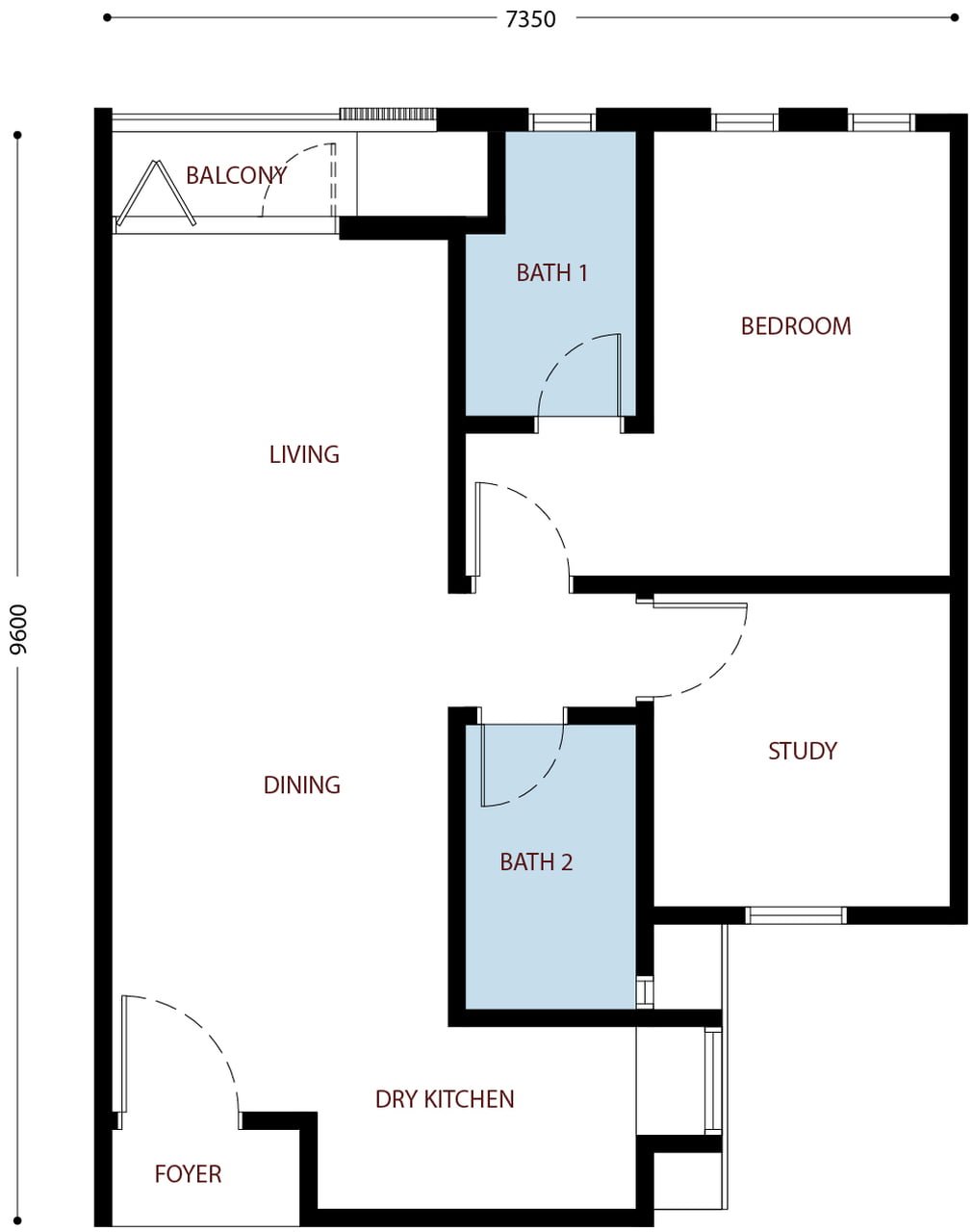 Exsim Sabah_Bayu Damai Residences_Layout_Type-A
