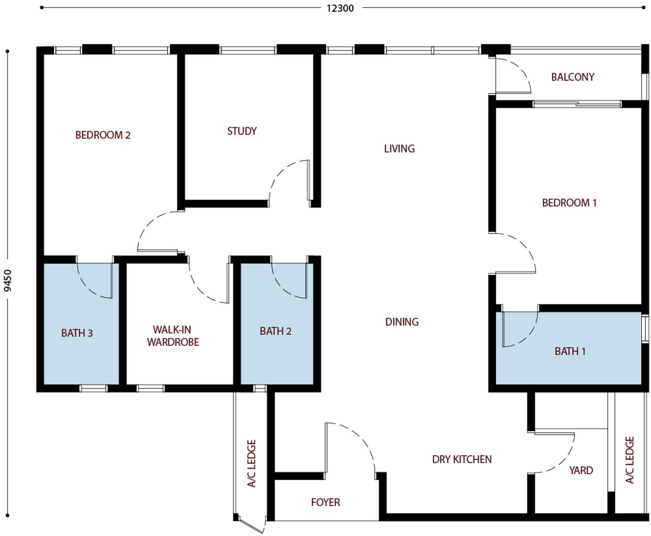 Exsim Sabah_Bayu Damai Residences_Layout_Type-D