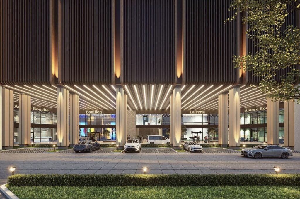 Ground floor drop-off lobby for Axis Tower and Tower C at EXSIM CIQ Causewayz Square @ JBCC, designed for convenient arrivals and departures