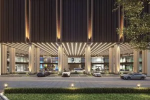 Ground floor drop-off lobby for Axis Tower and Tower C at EXSIM CIQ Causewayz Square @ JBCC, designed for convenient arrivals and departures