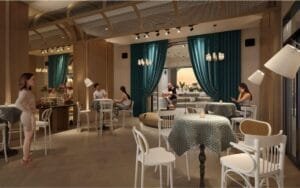 Elegant function room at The Bedrock Sabah Jesselton Docklands for private events and social activities.