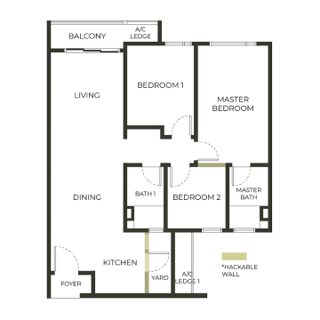 Exsim Damansara_The Aldenz Residences_Layout Type B